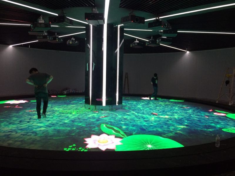 浙江诸暨规划馆室内p625全彩led互动地砖屏浙江室内led互动地砖屏led